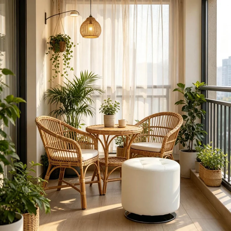 Drehhocker Ø 45,5x44,5 cm in Weiß – 360° drehbar, mit Polsterung und Metallfuß – Bild 5