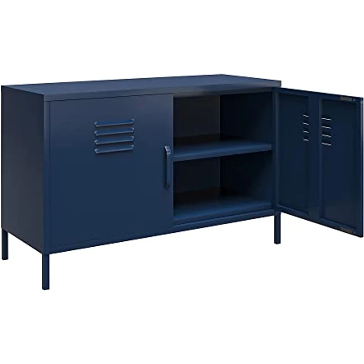 Dorel Home Queer Eye Bradford Metallschrank, Spind, Navy, Einheitsgröße – Bild 5