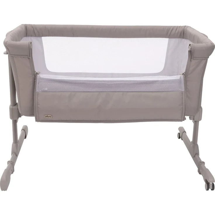 Chicco Next2Me Essential Babybett, Beistellbett, kompatibel mit verschiedenen Betten, höhenverstellbar, gute Luftzirkulation, Matratze und Tasche inklusive, 0-6 Monate, Beige – Bild 3