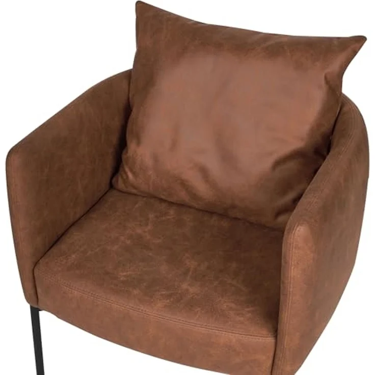 Sessel MALMOS Kunstleder Braun – Bild 6