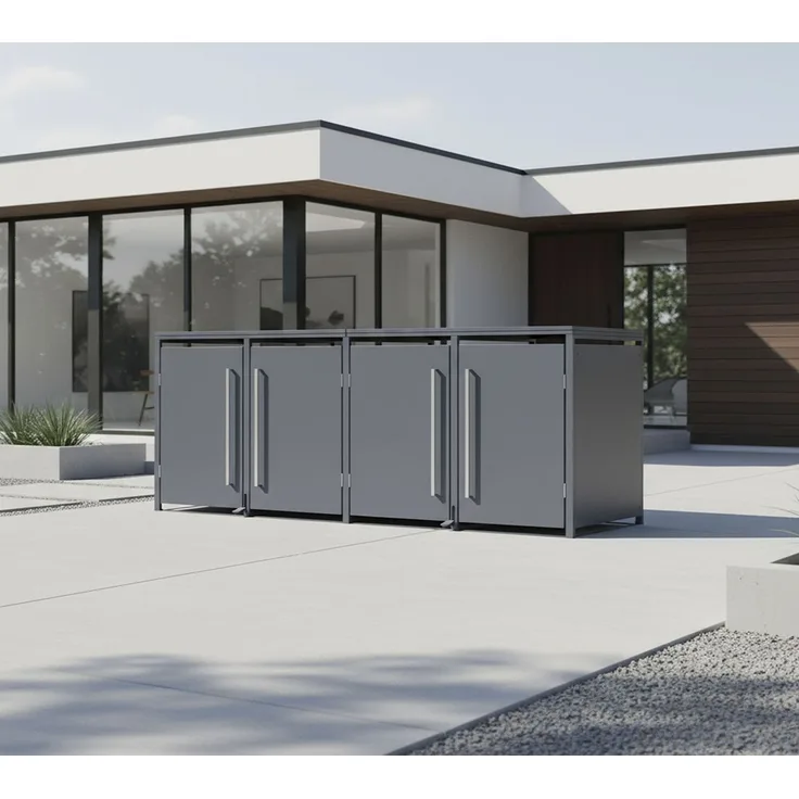 Westmann Pedura 4 | Metall Mülltonnenbox mit