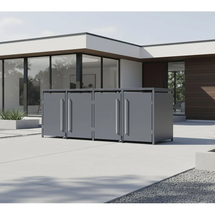 Westmann Pedura 4 | Metall Mülltonnenbox mit