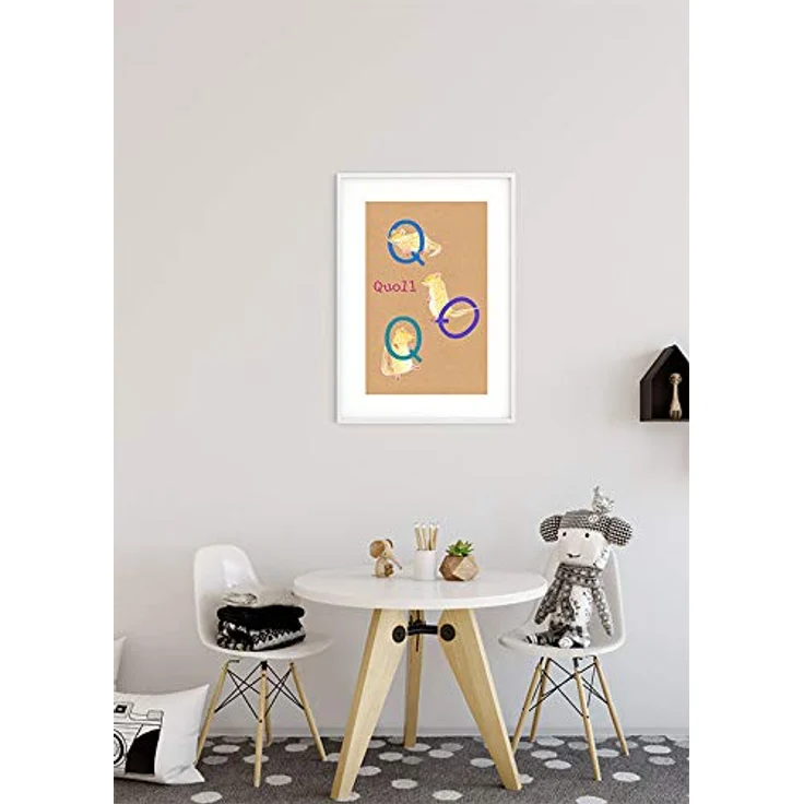 Komar ABC Animal Q Wandbild | Poster 50 x 70 cm, Kinderzimmer Dekoration, fotorealistisch, PVC-frei, Made in Germany – Bild 5