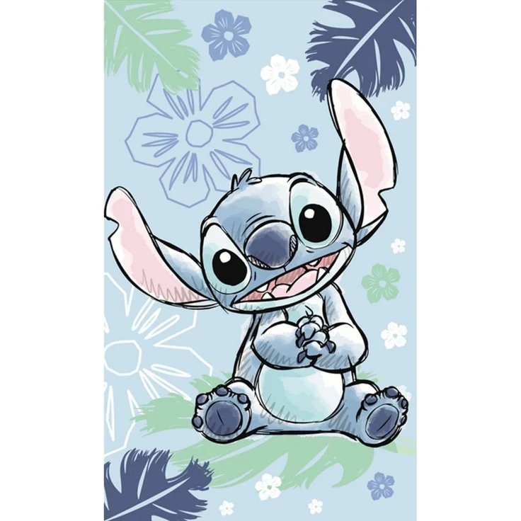 Disney Lilo & Stitch Ohana Blue Handtuch 30 × 50 cm aus 100% Baumwolle – Bild 2