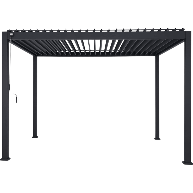 MIRADOR Pergola 111 Deluxe 3x3,6 m Aluminium Anthrazit verstellbares Lamellendach