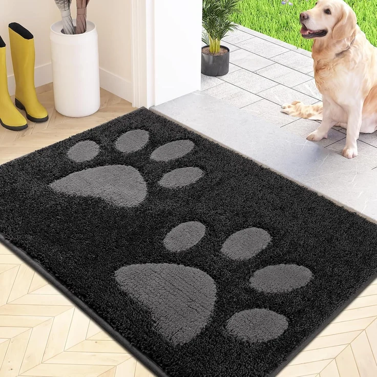 Schmutzfangmatte waschbar 50x80cm Fußmatte rutschfest wasserdicht Teppich – Bild 1