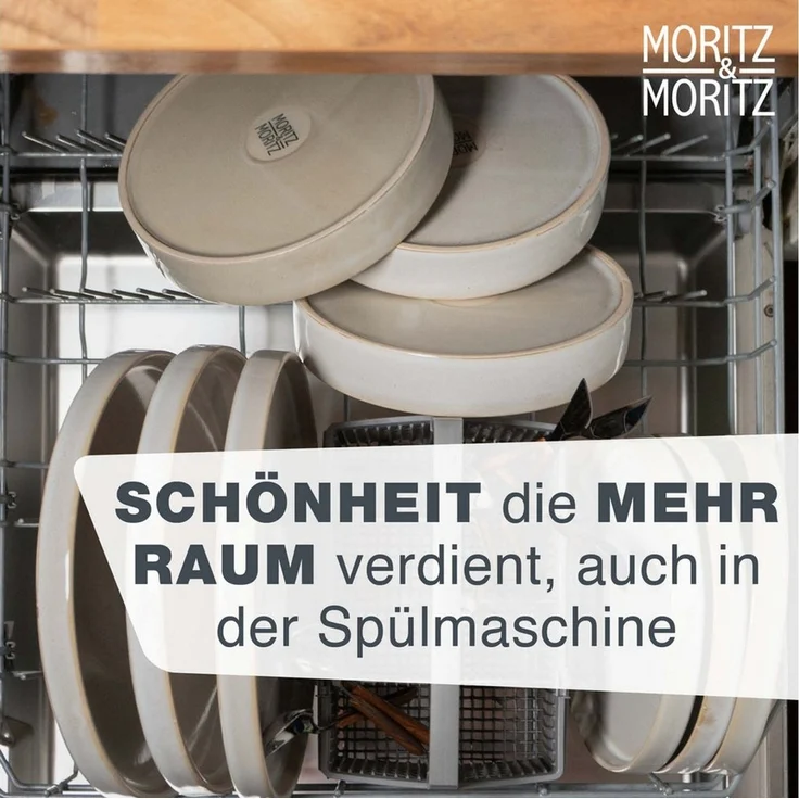 Moritz & Moritz Kombiservice CASTELLO Geschirrset 60 tlg. (60-tlg), 12 Personen, Steinzeug, Kombigeschirr für 12 Personen – Bild 3