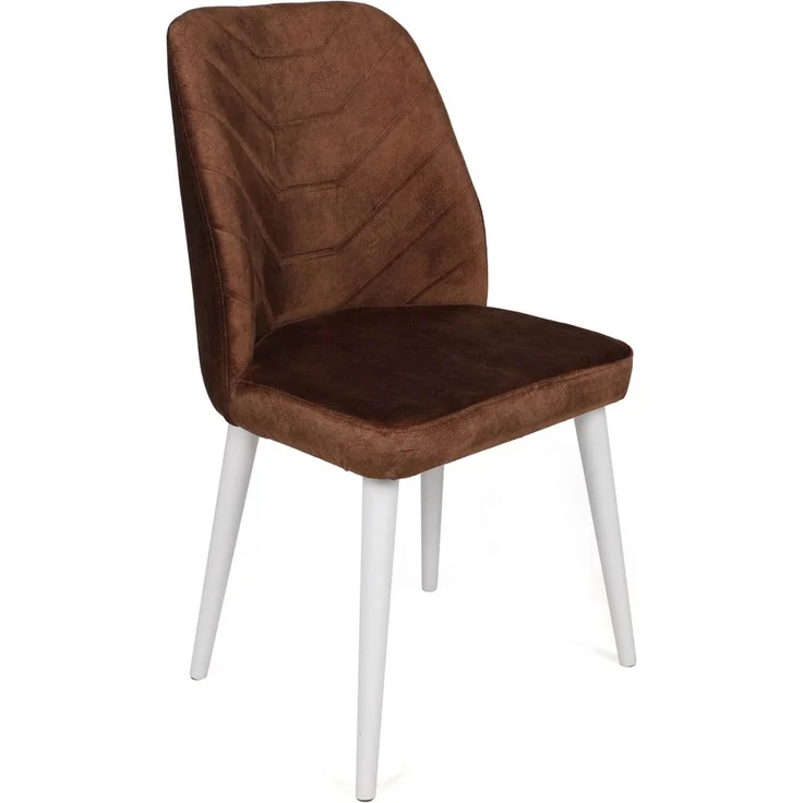 Skye Decor 'Dallas-586 V2' Stuhlset (2-teilig), Braun / Weiß, 50 x 90 x 49 cm – Bild 2