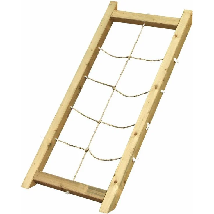 Karibu Kinderspielturm Lotti mit Netzrampe naturbelassen 1,07 x 1,07 x 2,91 m – Bild 16