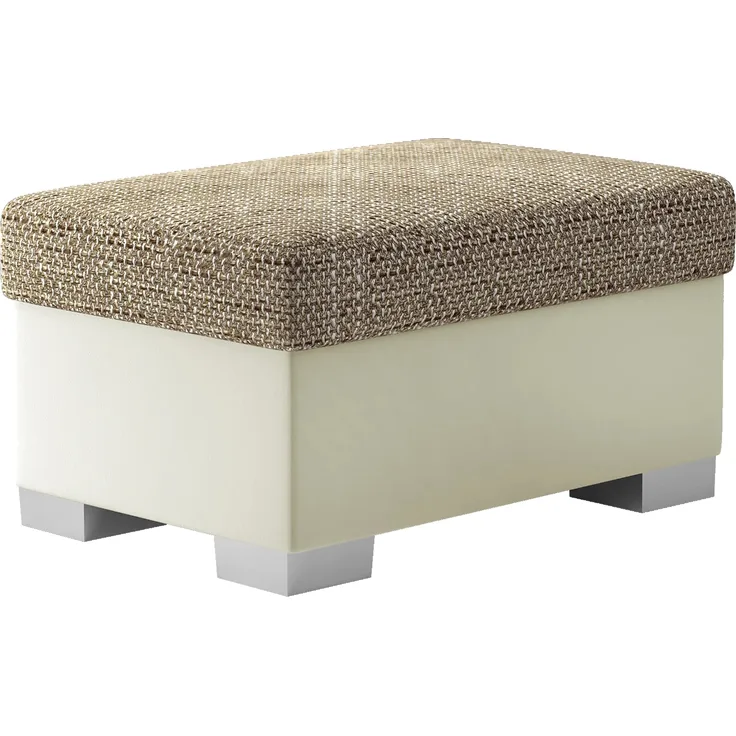 Pouf R4, Fußhocker, Beige