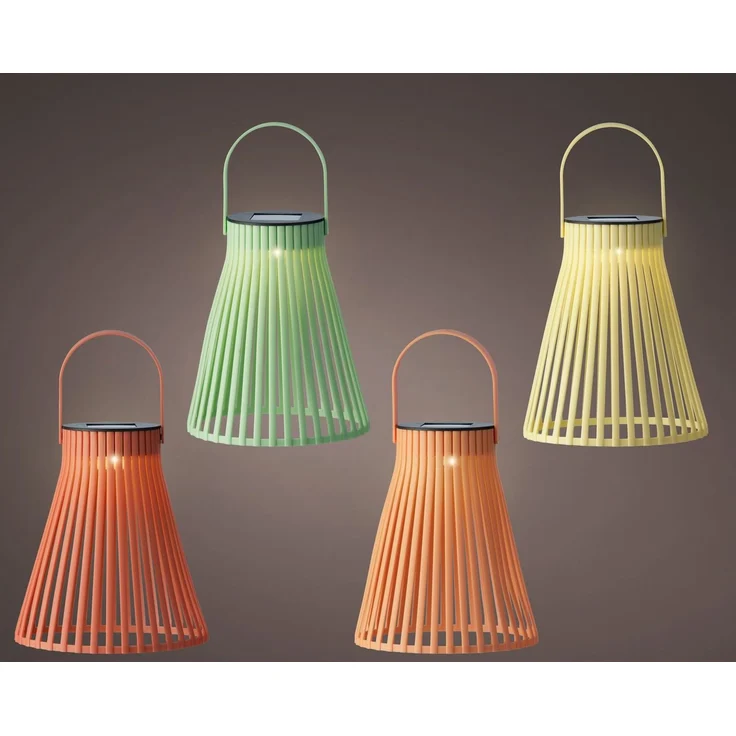 Kaemingk 'SUMMER' Solar Laterne LED, Kunststoff, ca. 18,5 cm - 1 Stück, zufällige Farbwahl – Bild 2