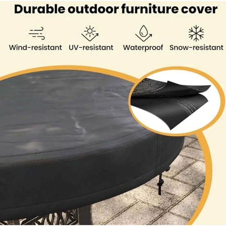 vidaXL Abdeckung für den Tisch im Freien 62 x 62 x 10 cm 4106049 – Bild 4
