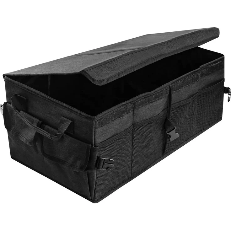 Youyijia Aufbewahrungsbox Premium Auto Kofferraum Organizer mit Deckel – Faltbare – Bild 5