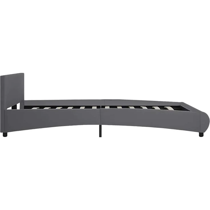 Doppelbett, Bettgestell Modernen mit LED Grau Kunstleder 180x200 cm d1332e – Bild 5