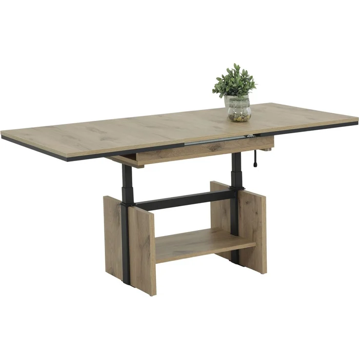 Funktionscouchtisch Ingo - Viking Oak / Anthrazit – Bild 3