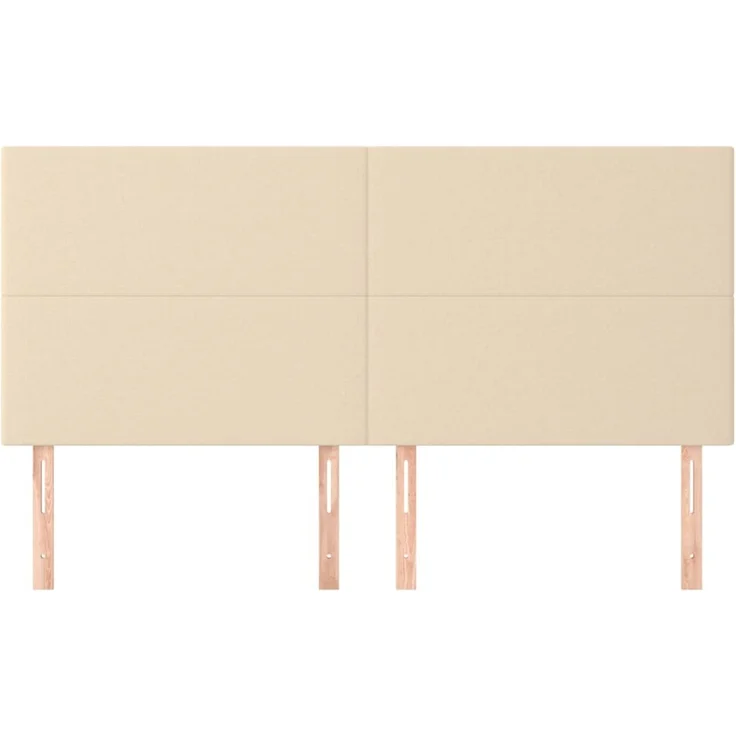 vidaXL Kopfteile 4 Stk. Creme 90x5x78/88 cm Stoff 3116071 – Bild 3