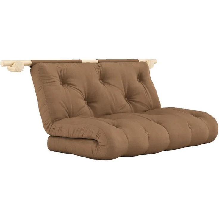 Karup Design Schlafsofa Hooked Sofa Bed / Sleeper Chair – Sitz- oder Schlafplatz, platzsparend, Futonmatratze inkl. Halterungsset aus FSC®-zertifiziertem Massivholz – Bild 3