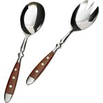 Salatbesteck 2-tlg. geschmiedet, Serie NÜRNBERG, braun