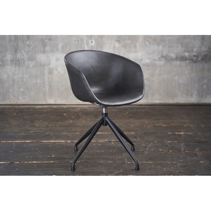 4x KAWOLA Stuhl DANI Esszimmerstuhl mit Drehfunktion Kunstleder grau 81 x 54 x 60 cm – Bild 2