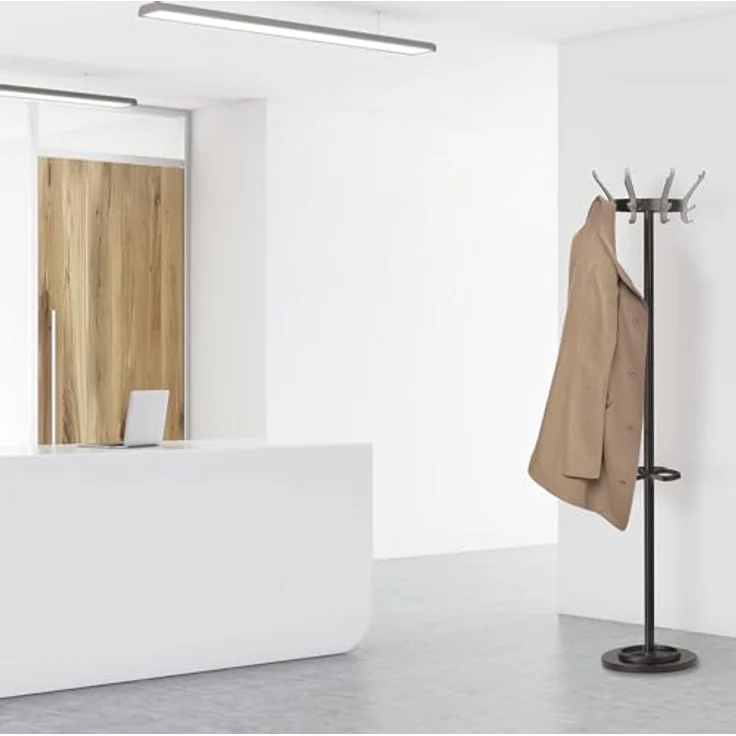 Unilux Garderobenständer CYPRES Höhe 170cm schwarz – Bild 4