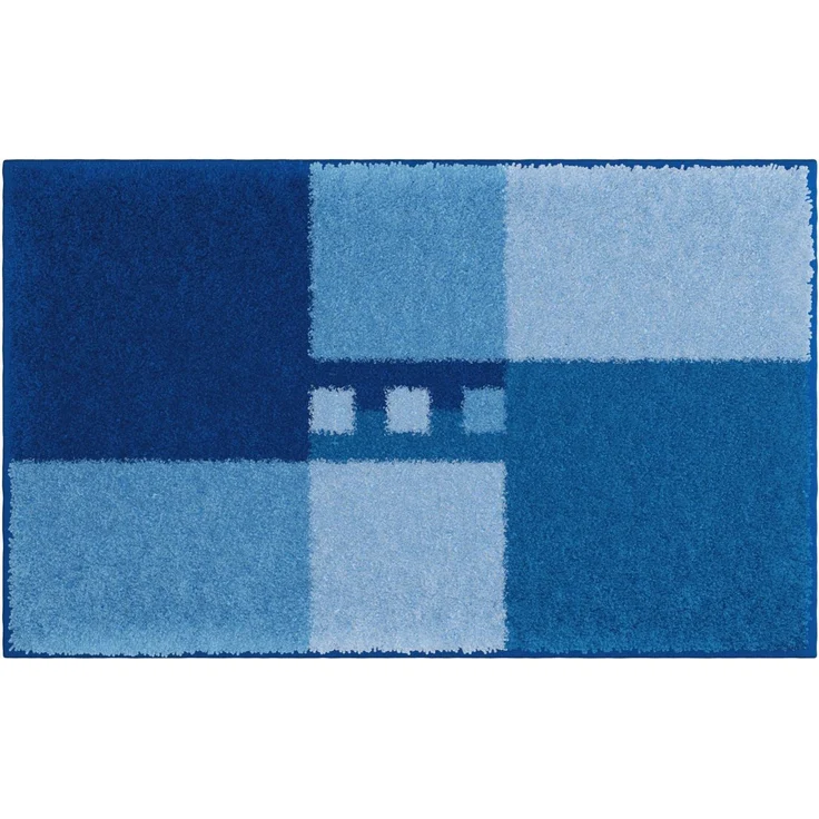 Linea Due MERKUR Badteppich 60x90 cm blau – Bild 2
