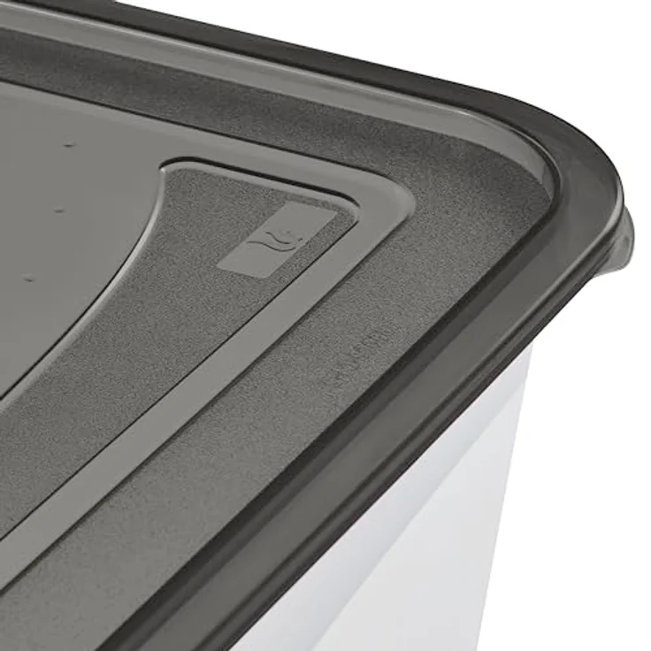 keeeper fredo fresh Frischhaltedosenset 5-teilig, 5x0,5 l, Crystal Grey (Transparent) – Bild 8