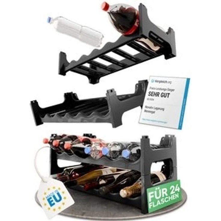 Novaliv Regal -, Spar-Set 4-tlg, Stapelbar,platzsparend, erweiterbar – Bild 6