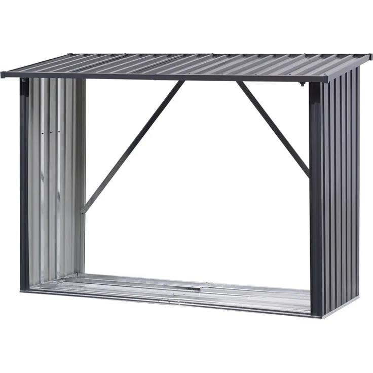 Floraworld Kaminholzregal XL anthrazit 217x89 cm