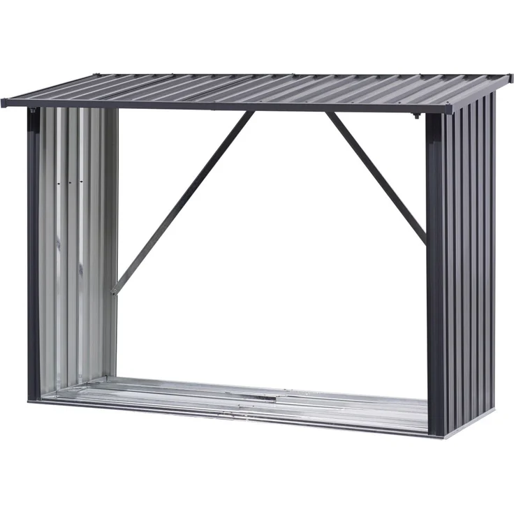 Floraworld Kaminholzregal XL anthrazit 217x89 cm