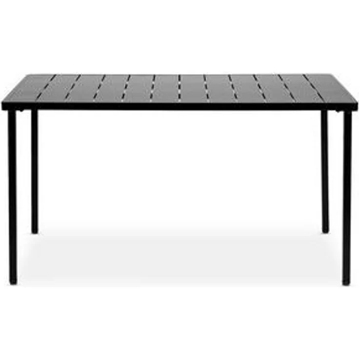 IDIMEX Gartentisch AZALEA, Outdoor Tisch 140x80cm wetterfest aus Metall Terrassentisch schwarz – Bild 6