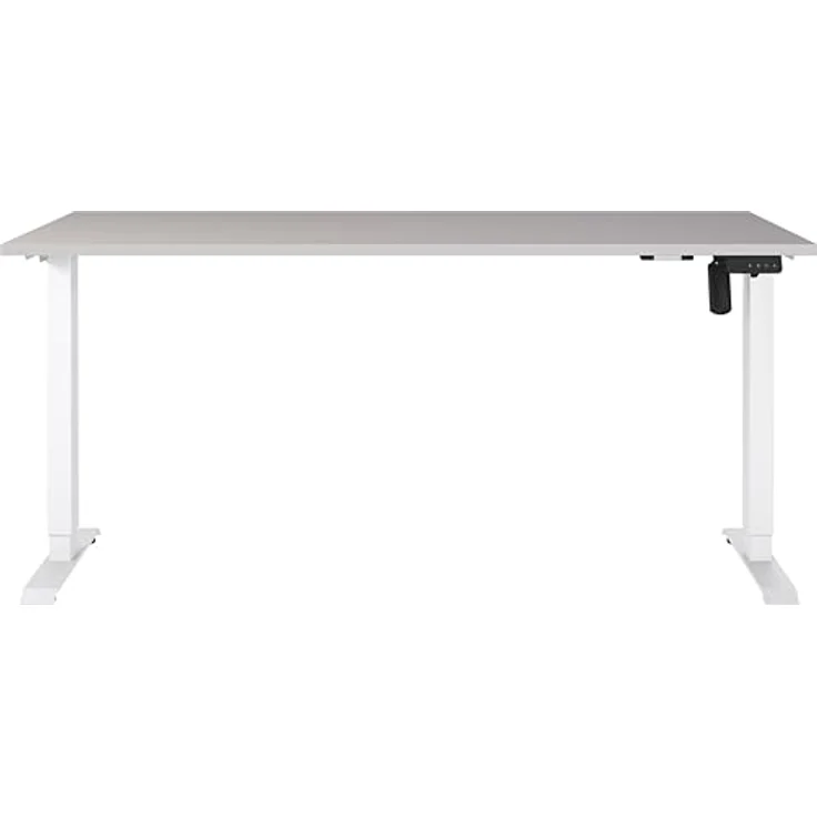 Germania Schreibtisch 8024-617, in Kaschmir/Weiß, elektr. höhenverstellbar, 160 x 119 x 80 cm (BxHxT) – Bild 4