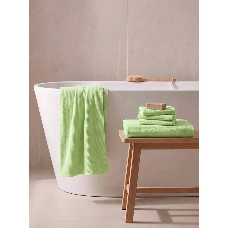OTTO home Gästehandtücher Riva, 30x50, Premium Handtücher, 500 gr/m², Webfrottier (3-St), Hoch-Tief-Struktur, Streifen, weich, 5 Jahre Garantie – Bild 3