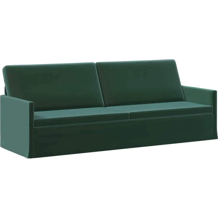 vidaXL Sofa-Set 2 pcs Dunkelgrün Samt (V) 3433231 – Bild 3