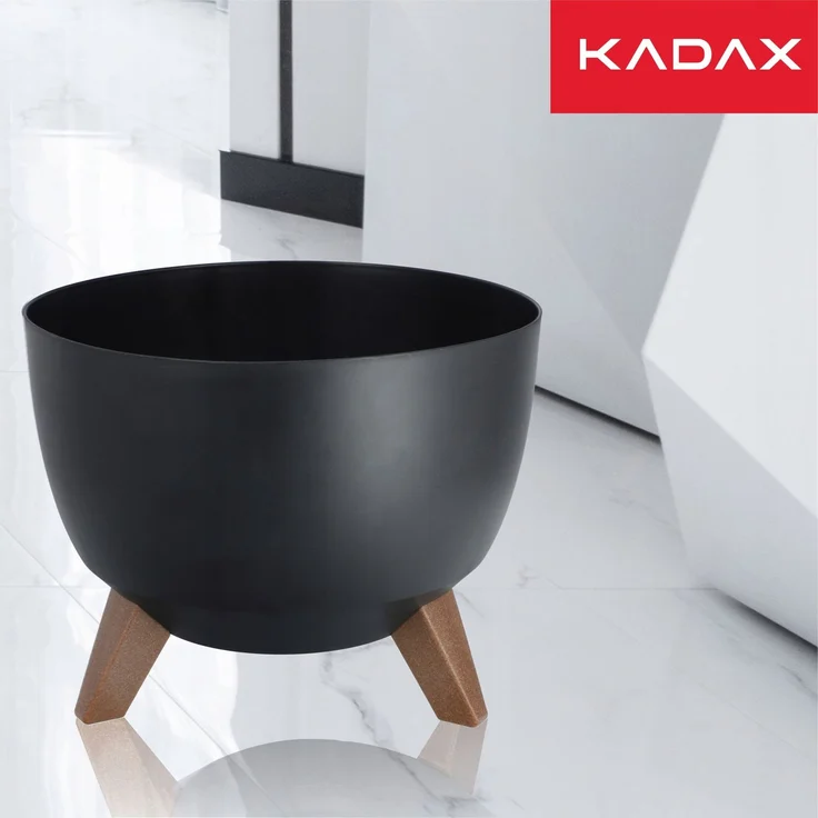 KADAX Blumentopfabdeckung Schaleneinsatz 29cm Schwarz 2 Stk – Bild 7