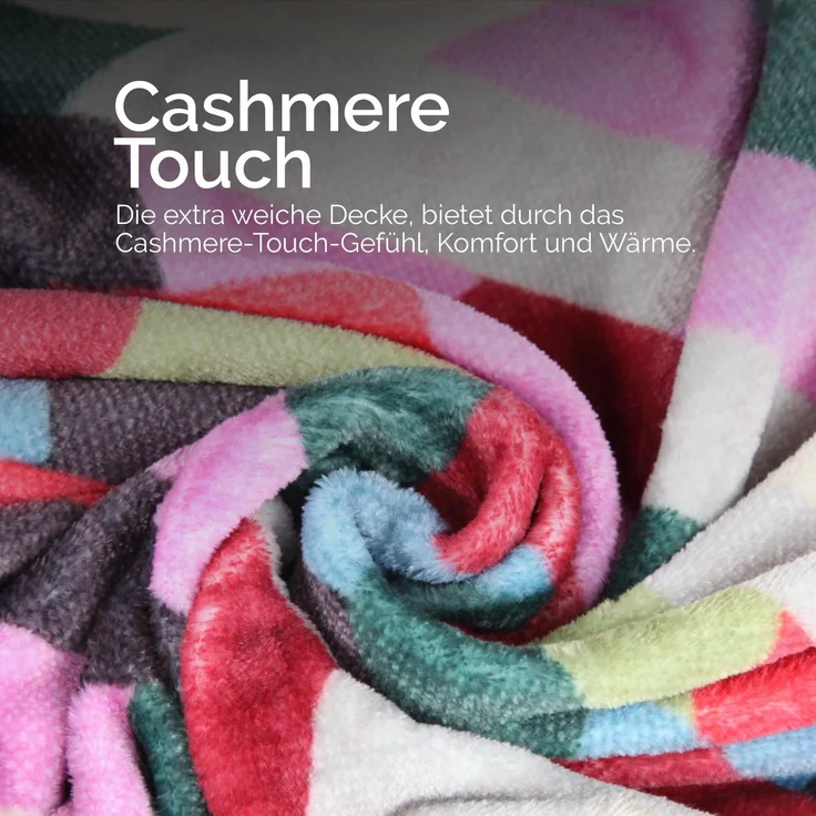 Bestlivings Wohndecke 150x200cm in 2 Designs, Kuscheldecke für Wohnzimmer, hochwertiges Cashmere-Feeling, antistatischer Sofaüberwurf pflegeleicht Trapez – Bild 6