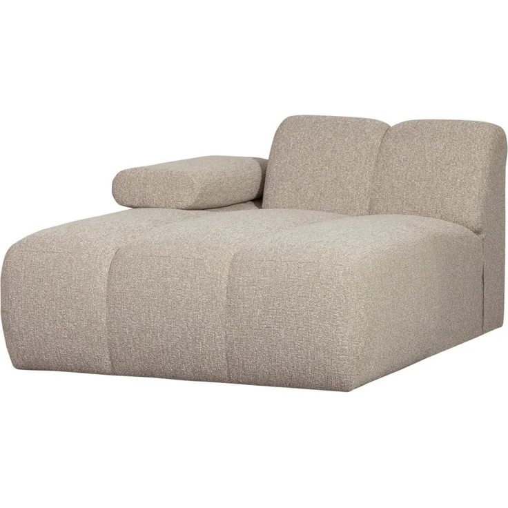 Modulsofa Mojo Boucle Chaiselongue-Links, Beige