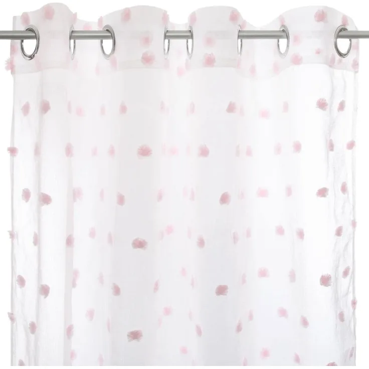 Fenstergardine für Kinderzimmer, rosa, 140x240 cm, Atmosphera Créateur d'intérieur