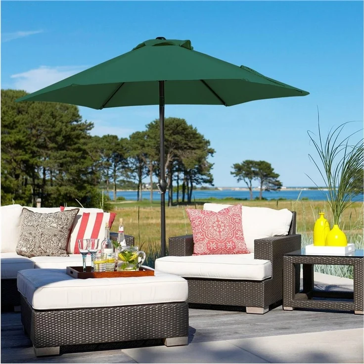 Yaheetech Sonnenschirm ∅ 223/261/294/327 cm, Gartenschirm mit Kurbel, Neigbar, UV Schutz 50+ – Bild 1