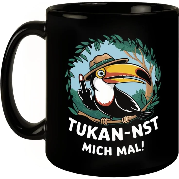 speecheese Tasse Tukan-nst mich mal Tasse mit Tukan im Dschungel – Bild 2