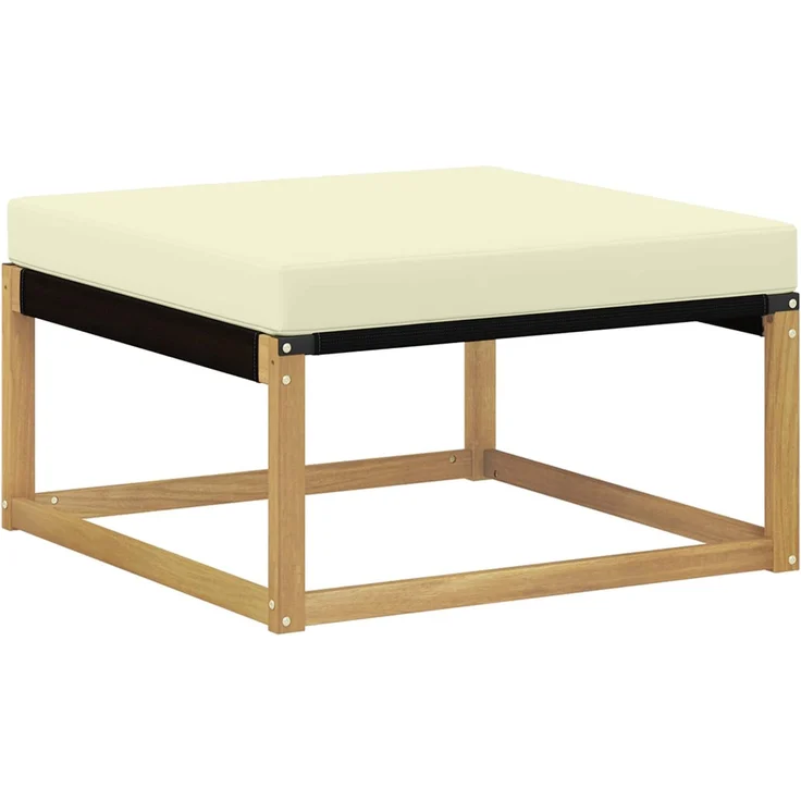 vidaXL Outdoor-Sofagarnitur 5 stk. 5-Sitzer Weiß und Creme 3388580 – Bild 6