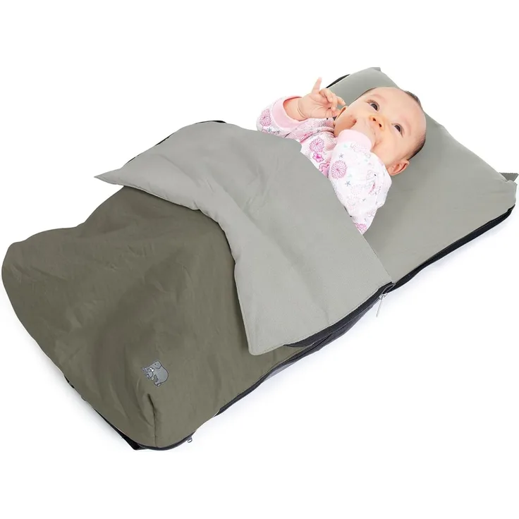Deryan Air Traveller – Baby-Reisebett mit Matratze – Babybett für Flugzeuge und Reisen – Baby-Reisebett (Flugzeug) – 2 in 1 – Stuhl und Bett – mit Tragetasche und Matratze – 75 x 45 x 6 cm