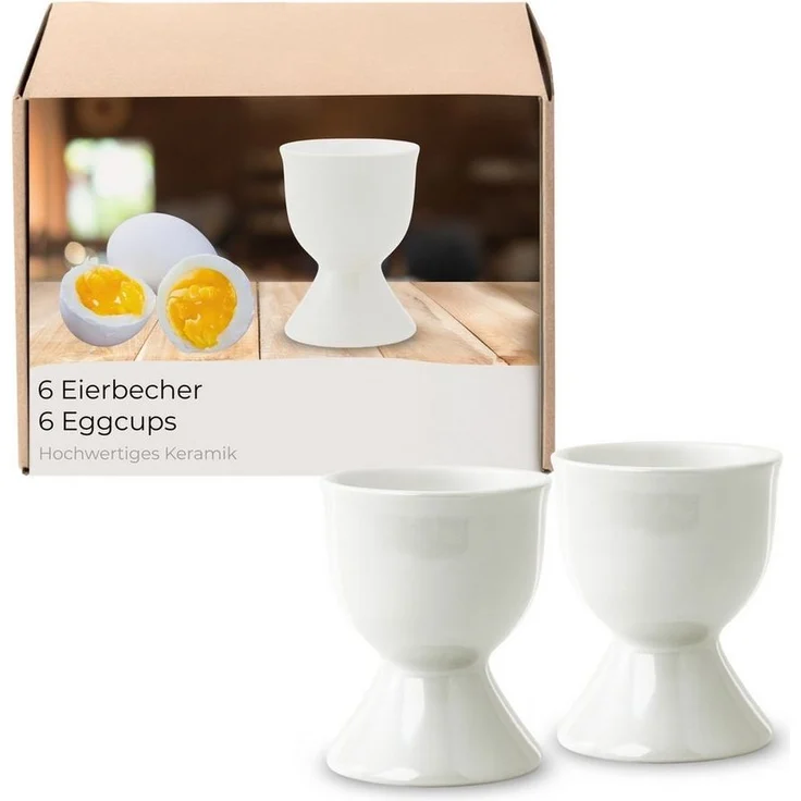 matches21 HOME & HOBBY Eierbecher, (6-tlg), Spülmaschinenfeste Eierhalter für Frühstückstisch – Bild 5