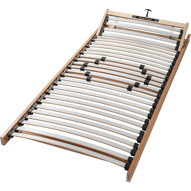 Hasena Gästebett Econom Weiß mit Chrom-Füßen Fußhöhe 20 cm, Lattenrost Flex K – Function-Kids – Bild 3