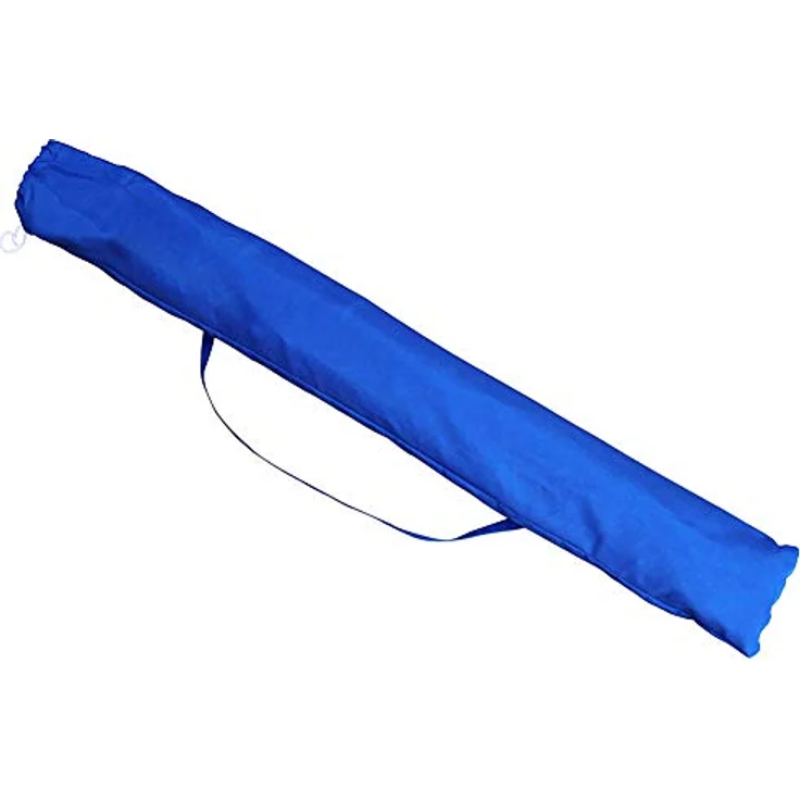 BAKAJI Sonnenschirm für Meer, Strand, Garten, mit Stahlstange, neigbar, Bezug aus Stoff, UV-Schutz, Durchmesser 210 cm, mit Schultergurt, türkis, Ø 210 cm – Bild 9