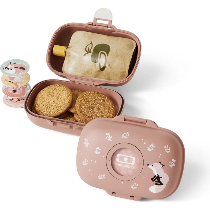 PEUGEOT Snackbox FOX LBH 15x11x7 cm rosa – Bild 1