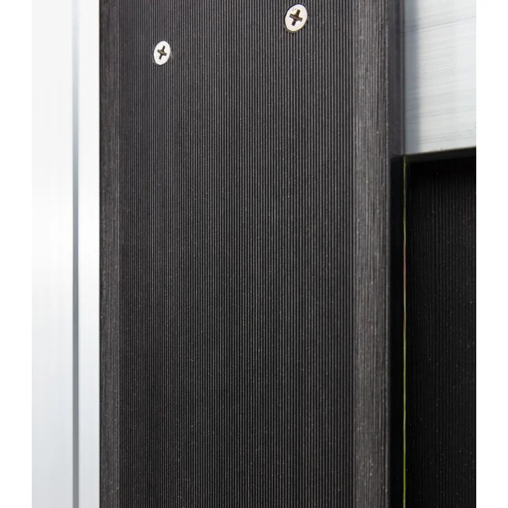 WPC-Sichtschutzzaun CARMENO - 5x Element + 6x Pfosten - Schwarz – Bild 7