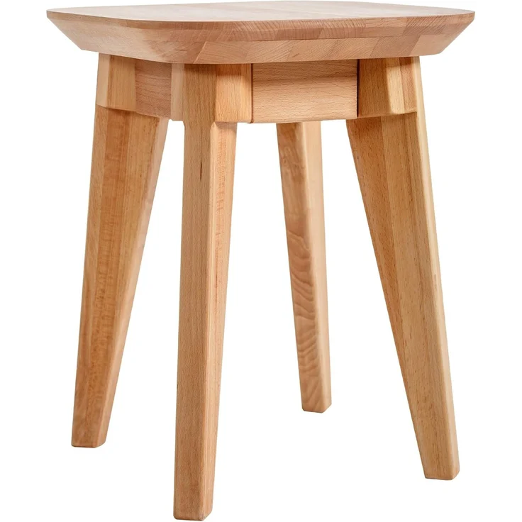 Krok Wood Hocker 2x Hocker Paris aus Massivholz (Set) – Bild 4