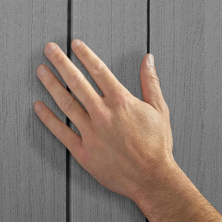 Keter Gartenbox "Darwin" 662 Liter naturgetreue Holzoptik Deckel bis 300 kg belastbar, abschließbar – Bild 3