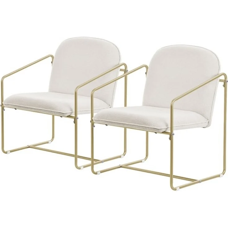 ML-DESIGN Loungesessel Esszimmerstuhl mit dickem gepolsterter Sitz Rücken- und Armlehnen, Cocktailsessel Lehnstuhl mit weichem Bezug Sessel Relaxsessel – Bild 4