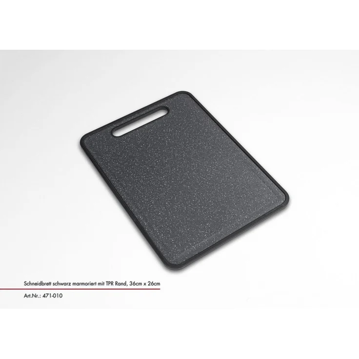 Schneidbrett JUSTINUS CLEANCUT BHT 26x. 80x36 cm schwarz